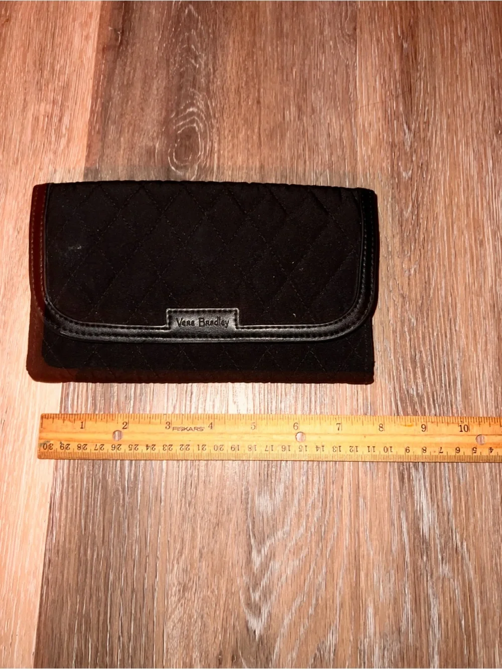 Vera Bradley Quilted Wristlet Clutch in Black
